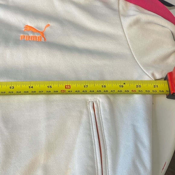 Puma Gray and Yellow Bomber Jacket with Retro Style Size M - Picture 4 of 14